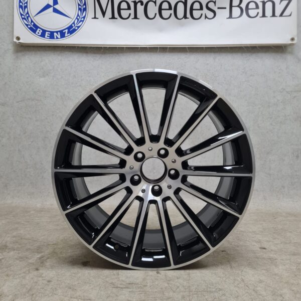 1x Single Refurbished Mercedes E Class W213 Genuine Turbine alloy wheel 20″ A2134012300 {Rear} (Ref-MBS051)